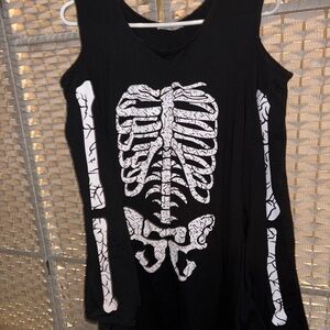 Skeleton black dress